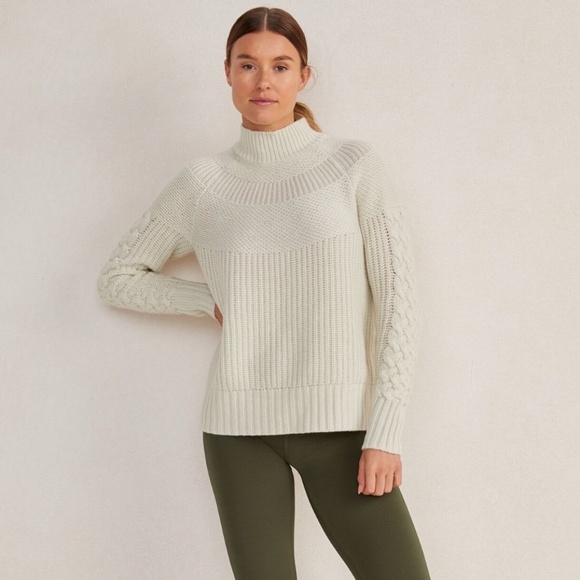 Haven Well Within Merino Cashmere Textured Yoke Sweater - Picture 1 of 10